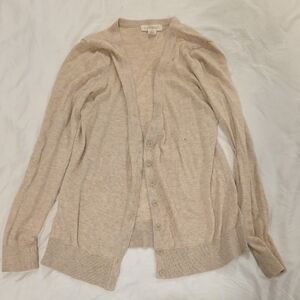 Women's Beige Cardigan Sweater